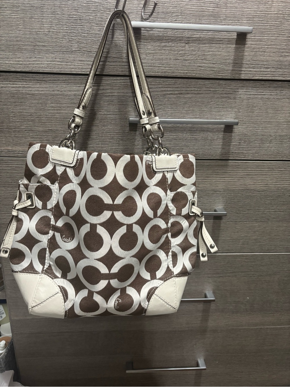 Coach Peyton Rare Espresso Shoulder Tote